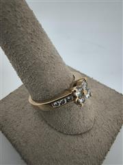 Lady's Diamond Engagement Ring 10 Diamonds .70 Carat T.W. 14K Yellow Gold 4.64g